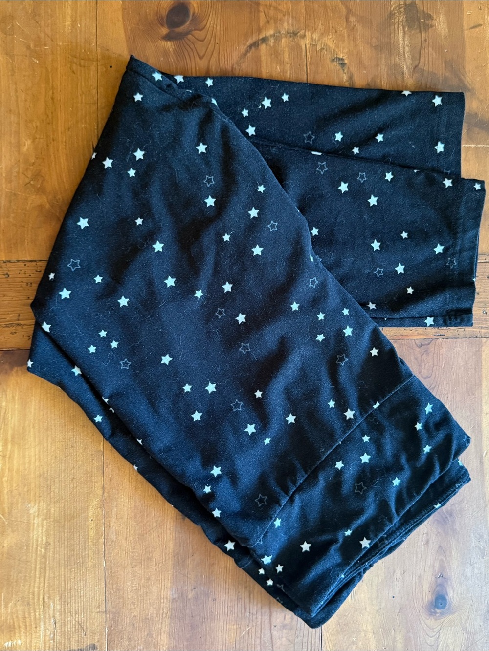 Black Star Print Pajama Pants